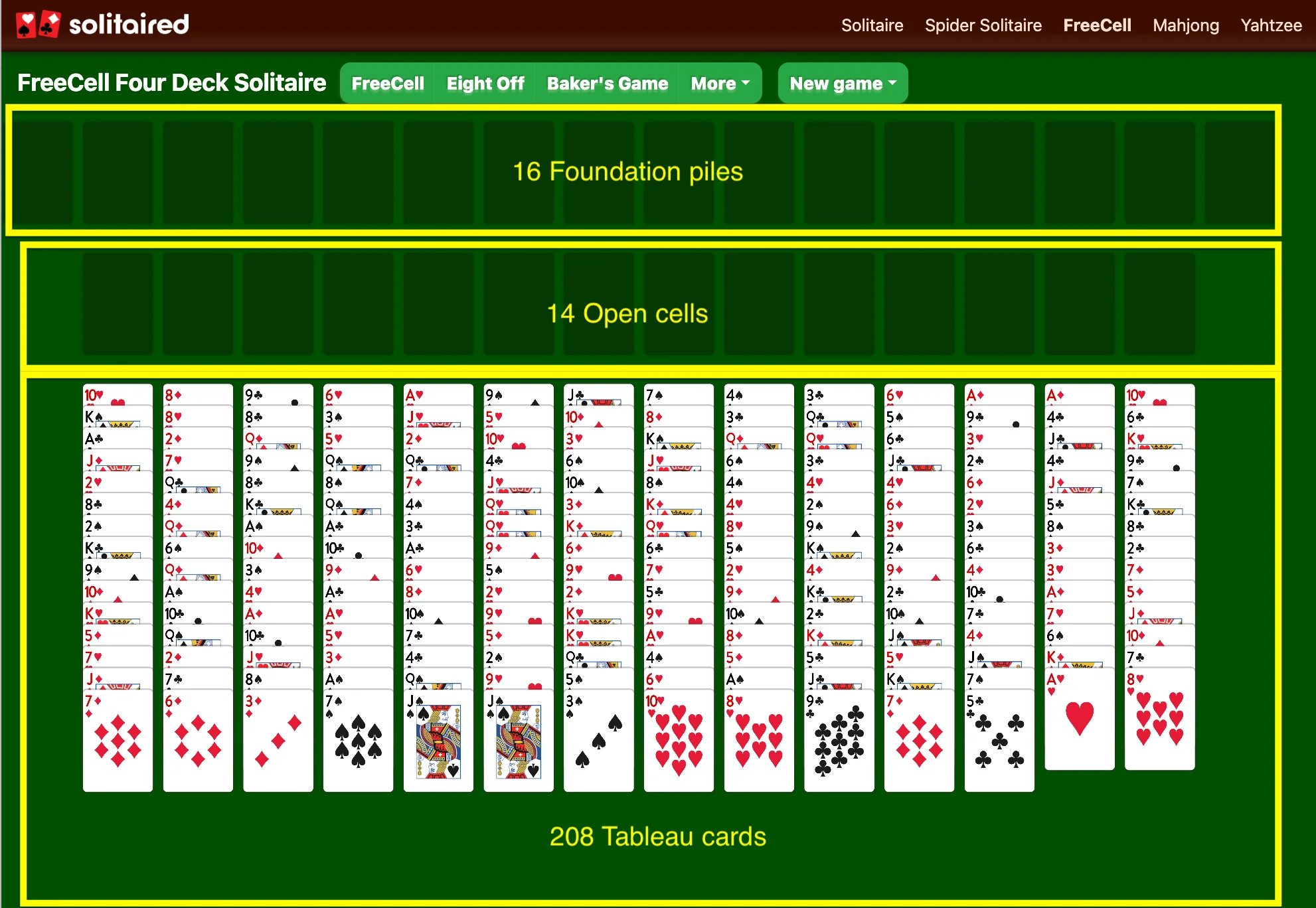 Spider solitaire play online